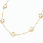 Collar Trébol Blanco