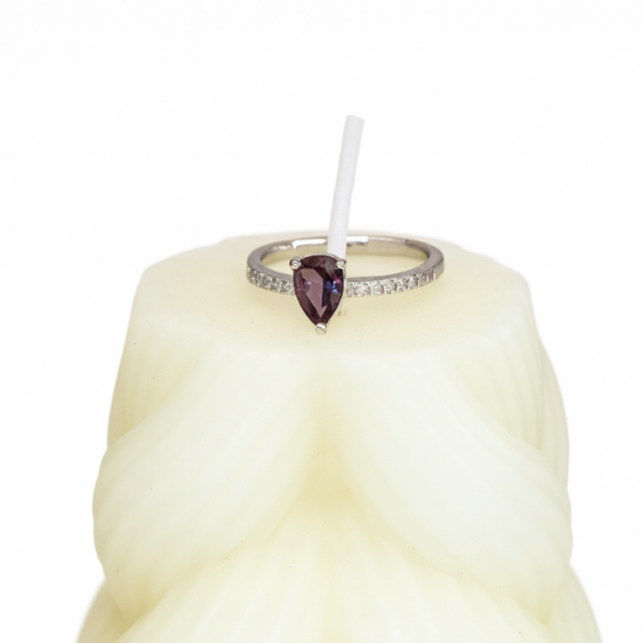 Anillo Zirconia Morada