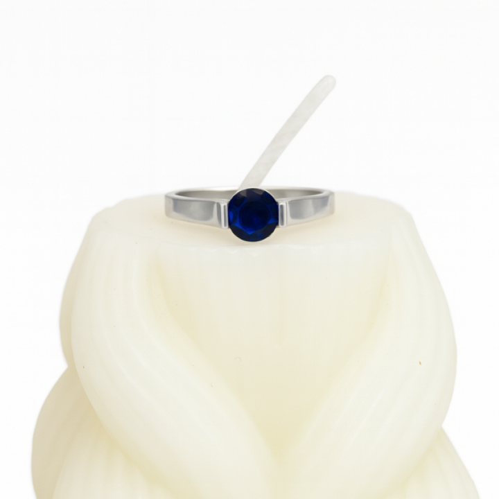 Anillo Zirconia Azul