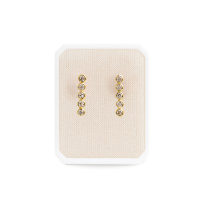 Broqueles Zirconias Blancas